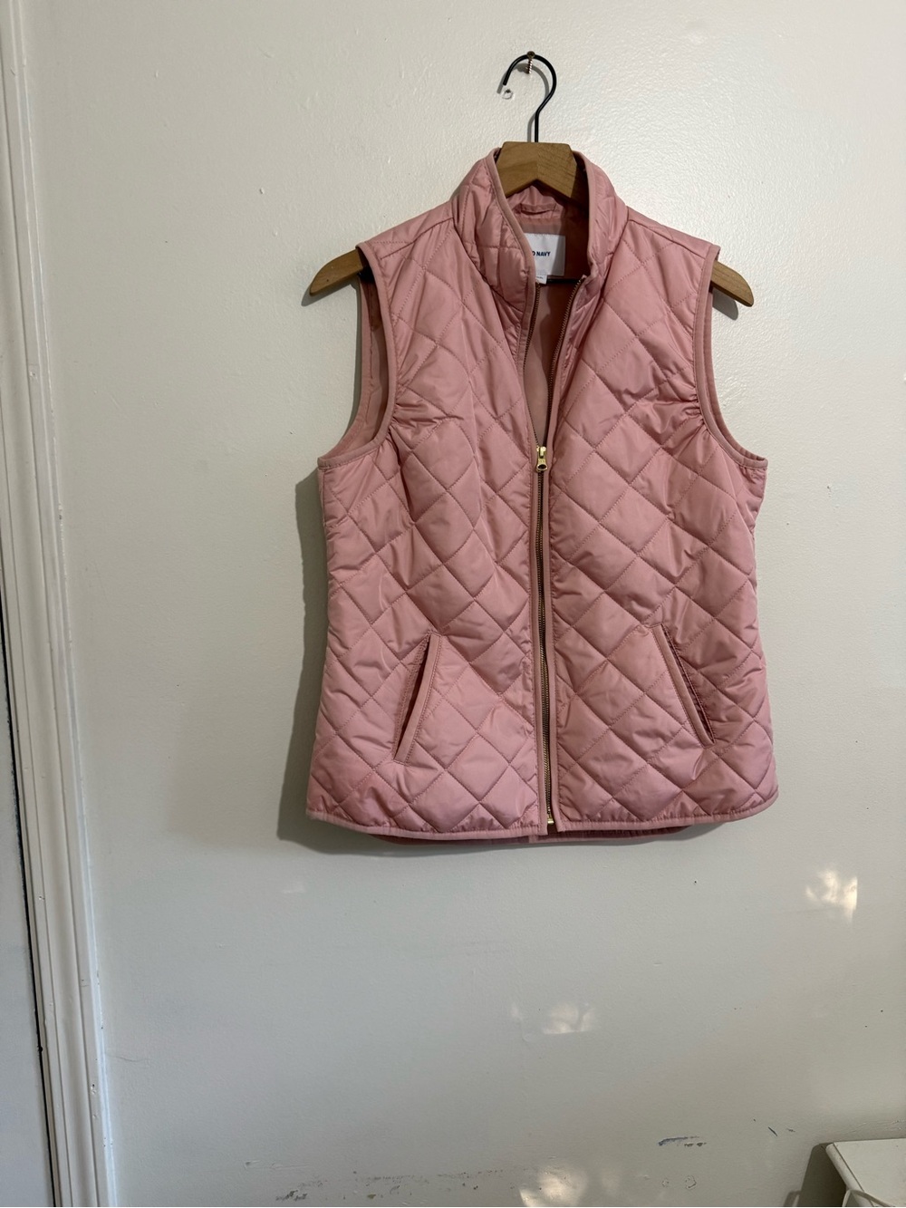 Old Navy Quilted Blush Pink Women's Vest